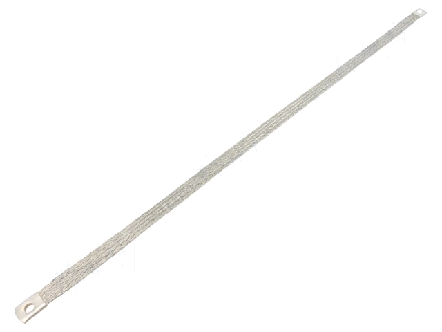 Vlechtwerk; tape; 10mm2; Ø1: 6,5mm; Ø2: 6,5mm; L: 0,5m; -20÷125°C Vlechtwerk; tape; 10mm2; Ø1: 6,5mm; Ø2: 6,5mm; L: 0,5m; -20÷125°C